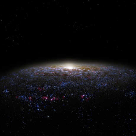 Artists rendering of Milky Way galaxy