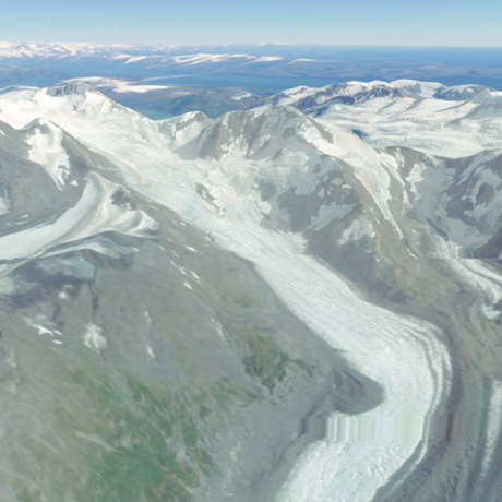 Glaciers in OpenSpace