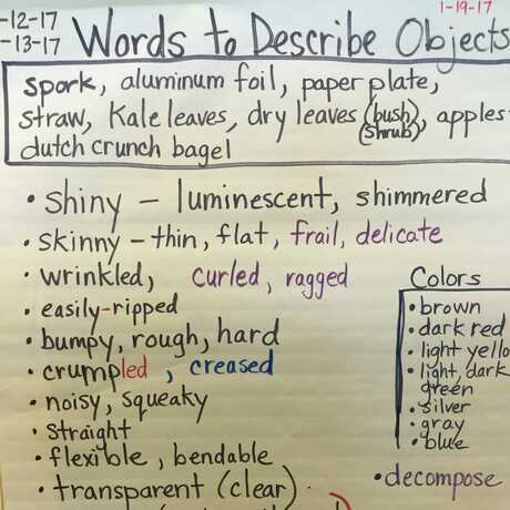 words to describe objects