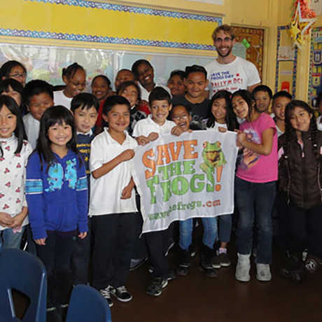 Save the Frogs classroom photo
