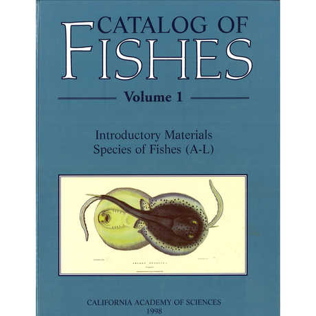 Picture of Eschmeyer's Catalog of Fishes book 