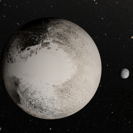 Artist rendering of dwarf planet Pluto