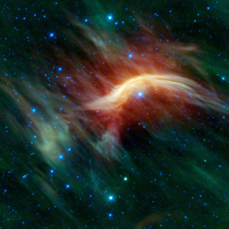 Zeta Ophiuchi, Runaway Star Plowing Through Space Dust, NASA/JPL-Caltech/UCLA