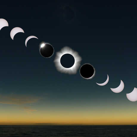 Etapas del eclipse solar 