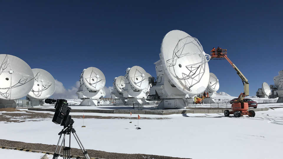 On-site filming at the ALMA facility