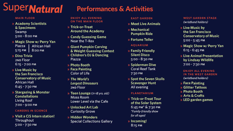 Image of SuperNatural performances and activities