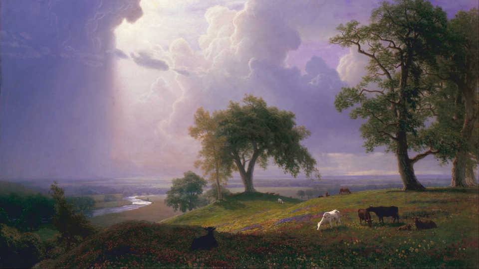 Albert Bierstadt, "California Spring"