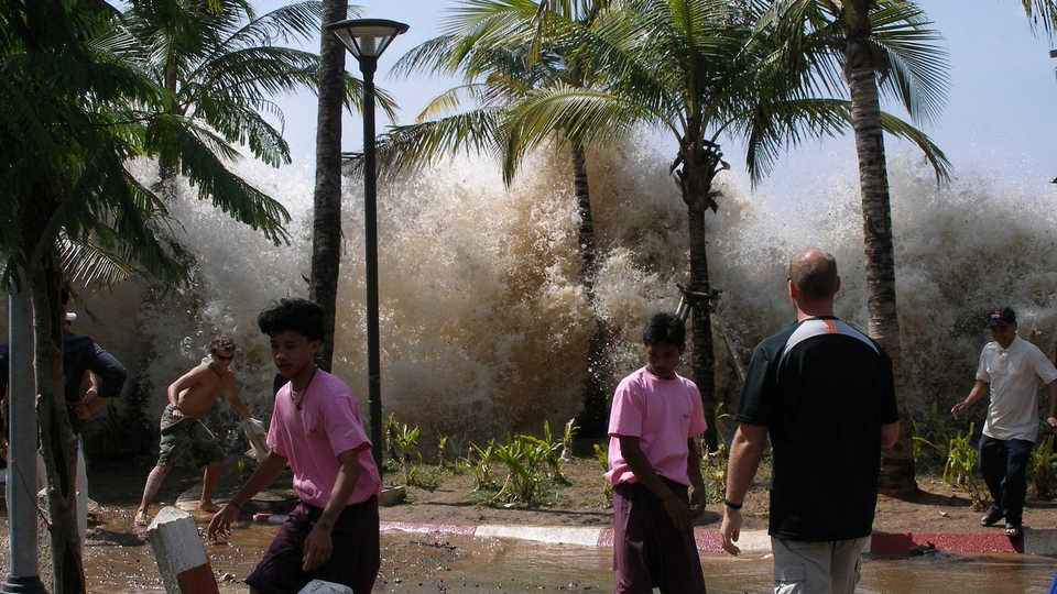 The 2004 tsunami in Thailand