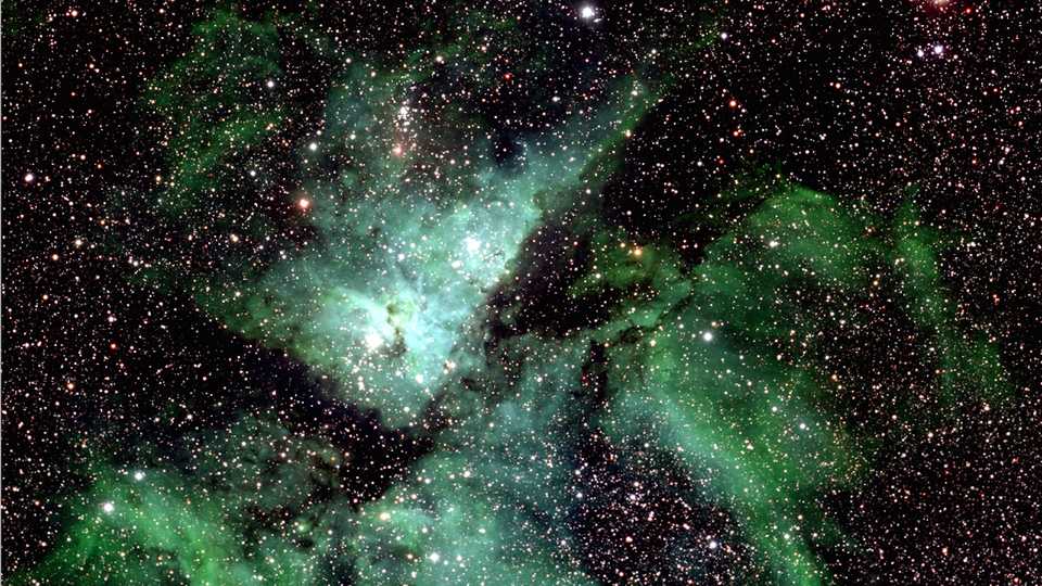 A small section of the Milky Way photo showing Eta Carinae
