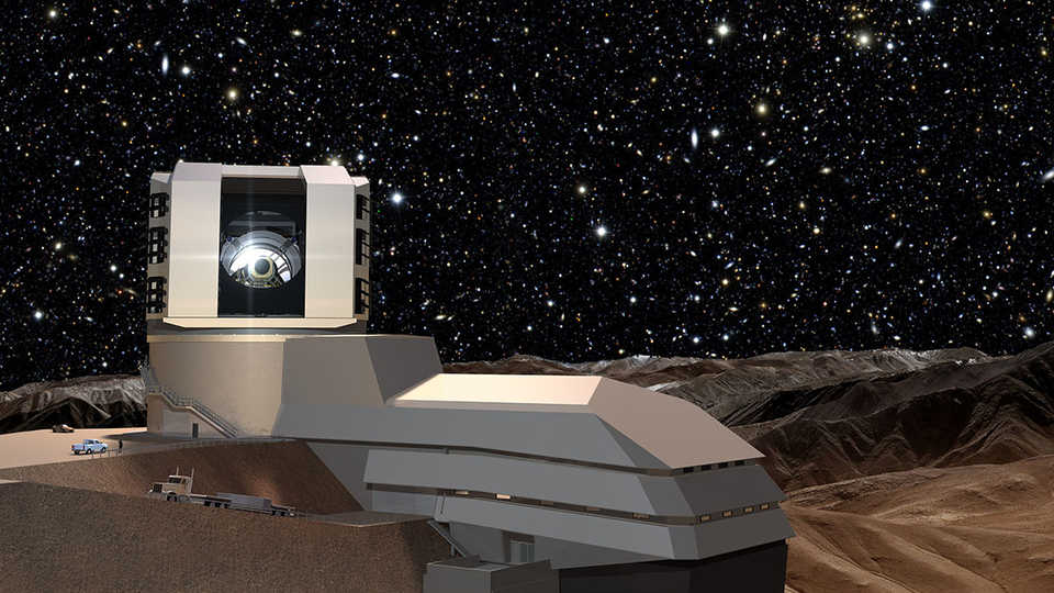 Artistic conception of the Large Synoptic Survey Telescope, currently under construction in Chile.